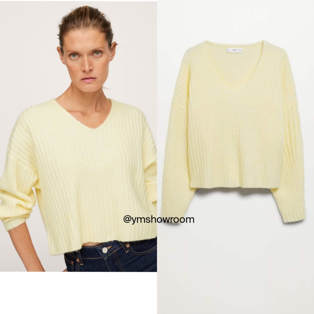 🔥Last 1🔥MANGO Ribbed knit sweater